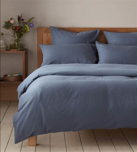 denim blue linen duvet cover.